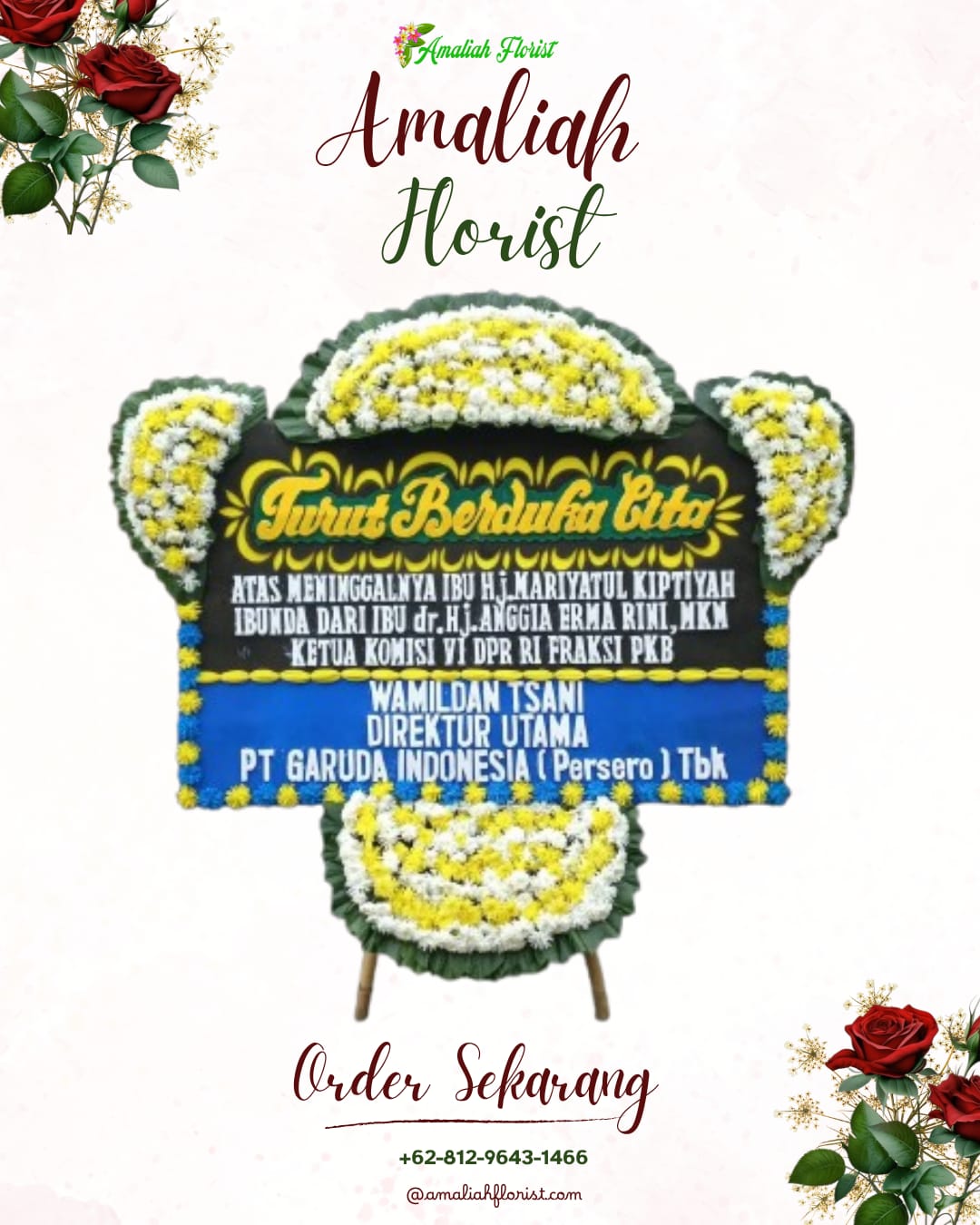 Papan Bunga Duka Balikpapan Barat